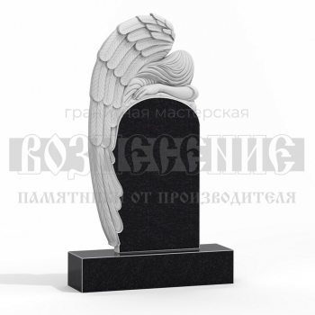 Резной памятник ангел № 15