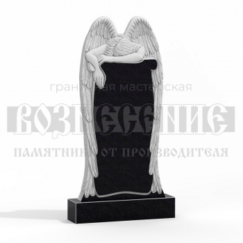 Резной памятник ангел № 18