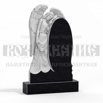 Резной памятник ангел № 20