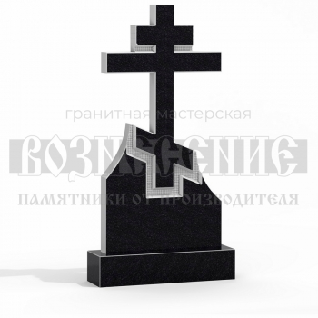Резной памятник в форме креста № 16